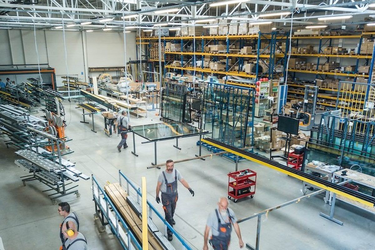 Factory hall, the FOB origin point on the incoterm