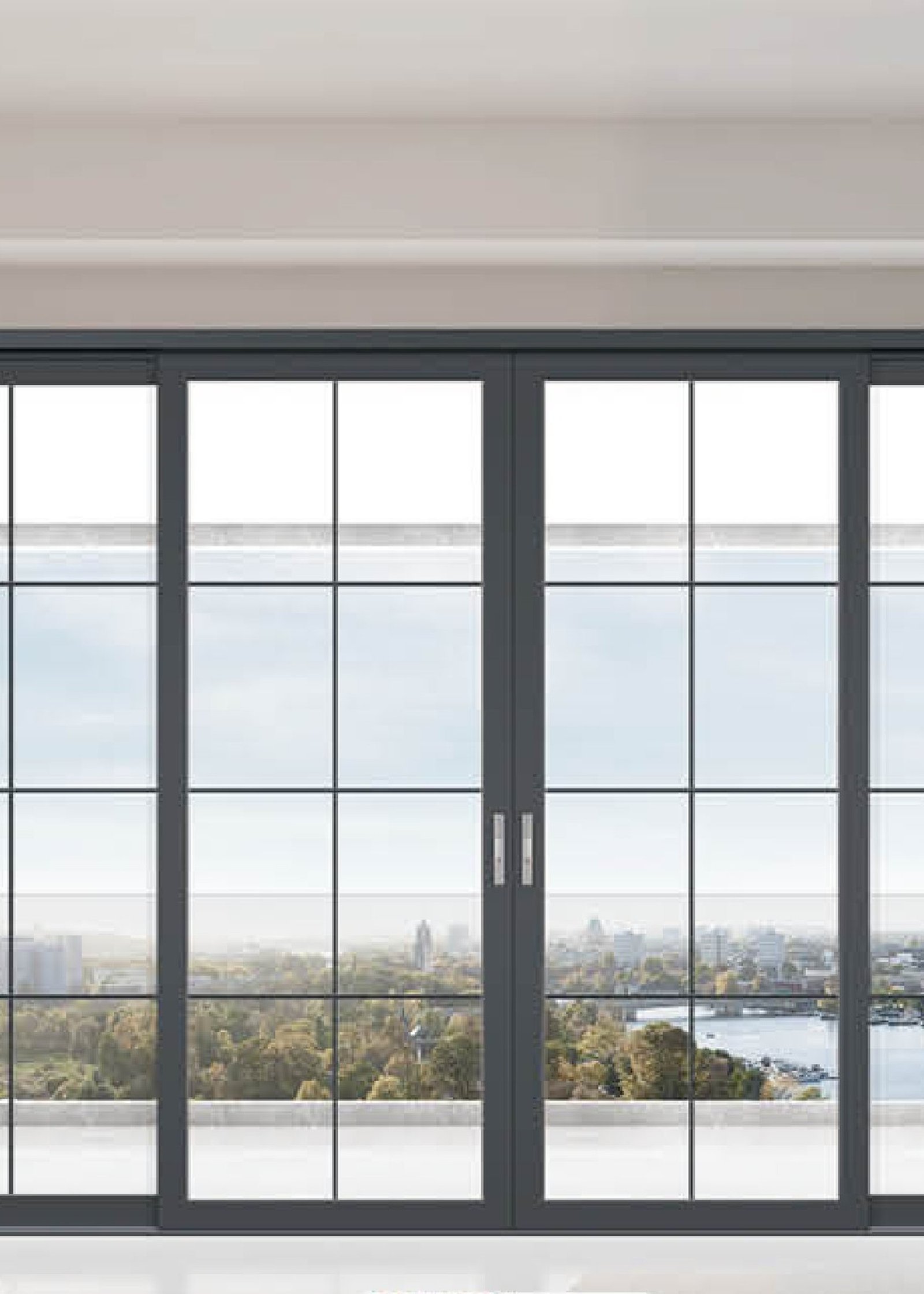 Panoramic fixed glazing installed across a modern house elevation