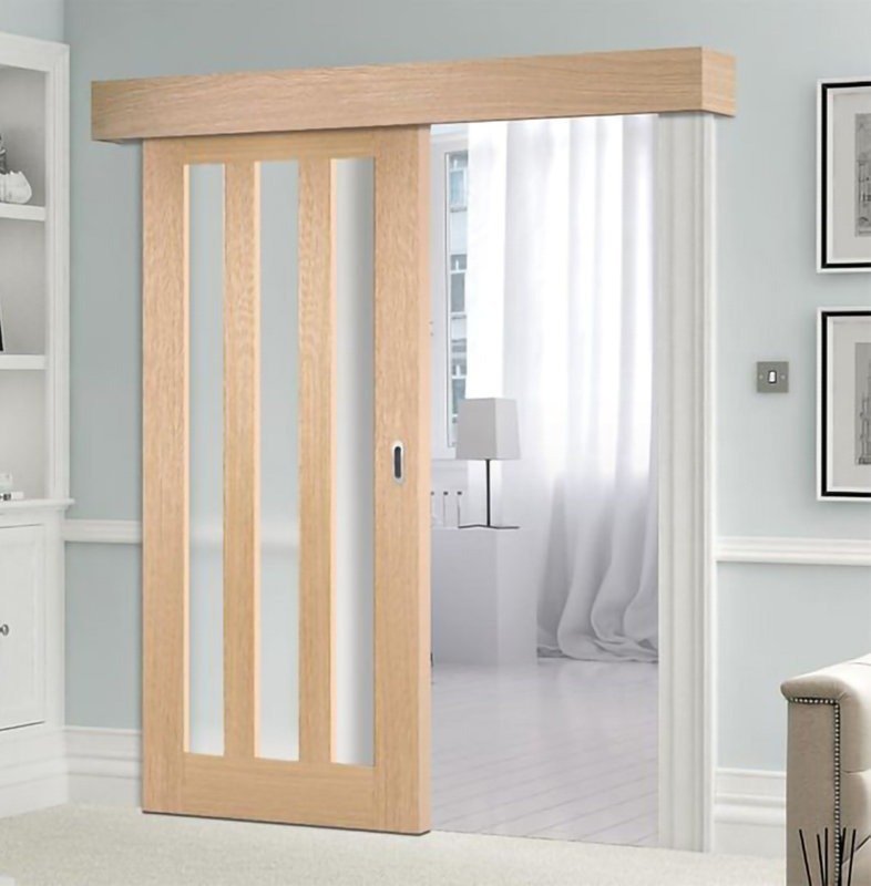 Large acoustic glazing unit in a living room with a street frontage