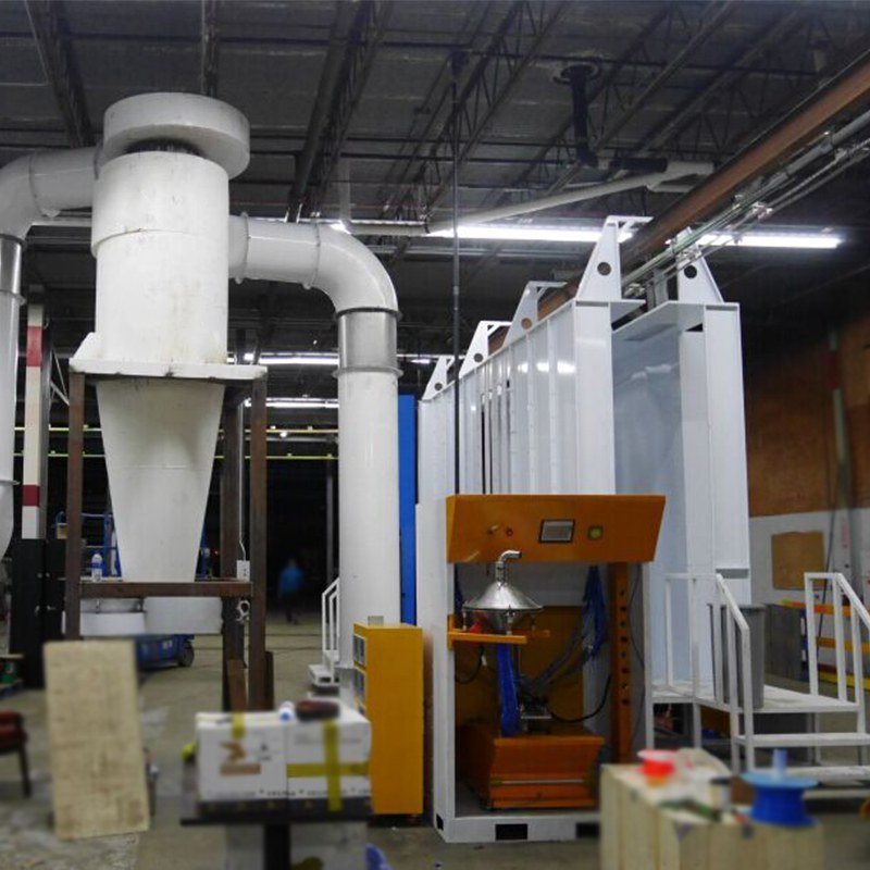 Powder-coating line for the glazed sash units before packing