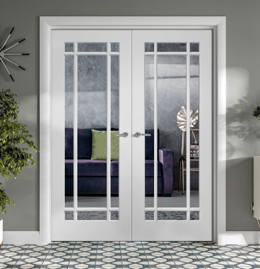 French glazed doors in a modern interior